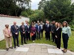 Zu Gast im Steiermark-Büro Brüssel: Teilnehmerinnen und Teilnehmer der „EU-India Leaders Conference 2026“ des Europe Centre for Business & Industry.
