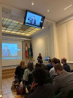 Begrüßung der Gruppe im Steiermark-Büro Brüssel und Fachvortrag durch Karl Hartleb (ICS).