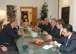 Die Delegation besuchte Landtagspräsident Siegfried Schrittwieser im Landtag Steiermark