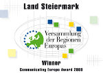 Communicating Europe Award 2009
