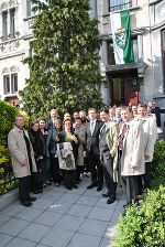 Ein Besuch im Steiermark-Haus war Teil des Programms der Wirtschaftsfunktionäre