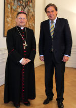 Erzbischof Sleiman zu Besuch bei LH Voves in der Grazer Burg; Foto bei Quellenangabe honorarfrei