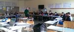 Josi Bauer informiert eine Klasse des BHAK Monsbergers über die EU und die kommenden Wahlen... © Europe Direct Steiermark
