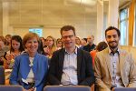 Heidi Zikulnig, Stefan Börger und Christoph Klemencic vom Referat Europa und Außenbeziehungen vom Land Steiermark. (v.links)