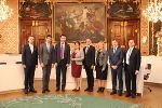 Im Landtag wurden die Gäste aus der Ukraine durch die Zweite Präsidentin Manuela Khom empfangen