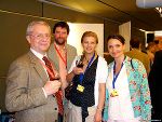 Judit Kis als Vertreterin unseres Ungarische Partnerregion Westpannonien mit zwei AdR-Mitgliedern