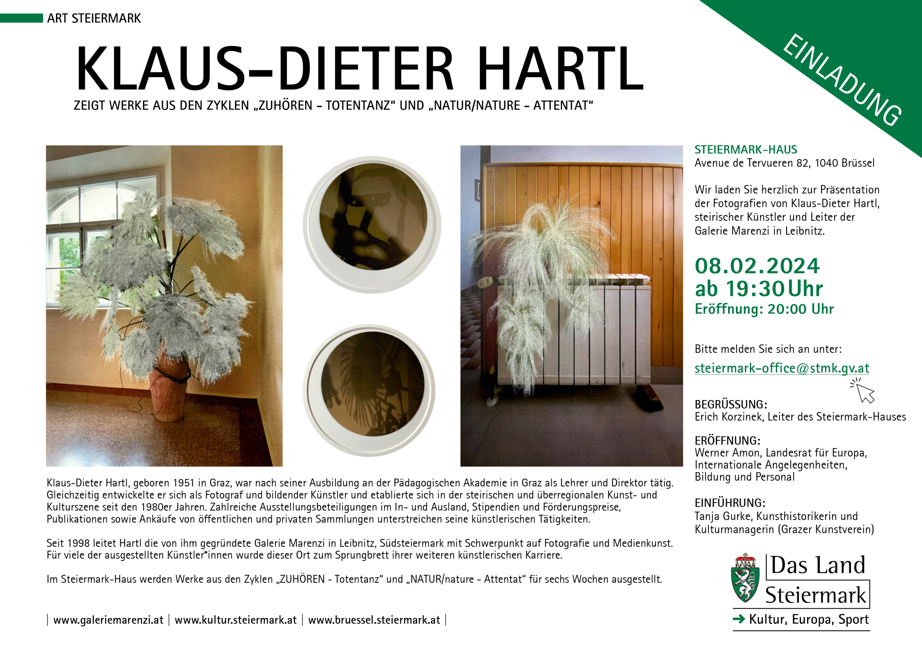 Einladung Klaus-Dieter Hartl