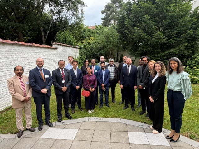 Zu Gast im Steiermark-Büro Brüssel: Teilnehmerinnen und Teilnehmer der „EU-India Leaders Conference 2026“ des Europe Centre for Business & Industry. Zu Gast im Steiermark-Büro Brüssel: Teilnehmerinnen und Teilnehmer der „EU-India Leaders Conference 2026“ des Europe Centre for Business & Industry.