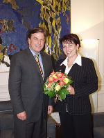 Bild: (v.l.) Landeshauptmann Mag. Franz Voves mit der Gespanin der Region Sisak-Moslovina, Marina Lovrić beim Arbeitsgespräch in der Grazer Burg. Foto: Landespressedienst; Abdruck bei Quellenangabe honorarfrei.