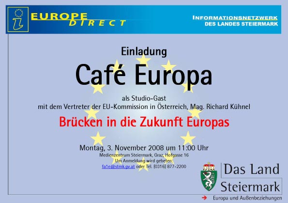 Einladung Café Europa zum Download