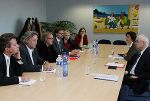 Soziales und Beschäftigung standen im Mittelpunkt des Arbeitsgesprächs der steirischen Delegation (am Foto links) mit EU-Kommissar Vladimir Spidla (rechts).