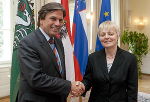 LH Voves mit der slowenischen Regionalministerin Ploštajner