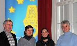 Willibald Richter (Europazentrum Graz), Prof. Dr. Birgit Wahl, MMag. Manuela Fuchs von der Europaabteilung des Landes und Prof. Leopoldine Huber