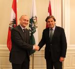 Lettlands Botschafter Indulis Berzins zu Besuch bei Landeshauptmann Franz Voves