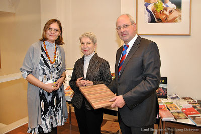 Barbara Frischmuth mit Claudia Suppan und Jürgen Hollack