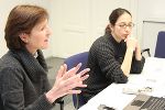 Dr. Heidi Zikulnig und MMag. Manuela Fuchs von der Europaabteilung der Landesregierung zeigten sich erfreut über das hohe Niveau der Diskussion.
