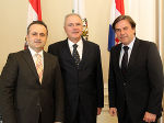 LH Voves begrüßte Vizepräsident Neven Mimiza und den kroatischen Botschafter Gordan Bakota in der Grazer Burg.