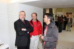 Josef Bauer von der Europaabteilung mit den Galeristen Helmut Lerchegger und Andreas Weilharter