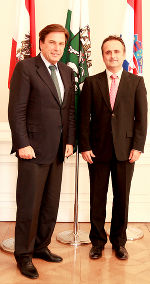 Gordan Bakota, Botschafter Kroatiens besuchte Landeshauptmann Franz Voves.