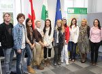 SchülerInnen der BHAK Monsberger in der Europaabteilung des Landes.