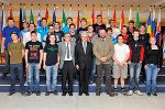 Die Delegation der Land- und Forstwirtschafts-schule Grabnerhof präsentierte sich in Brüssel stolz dem Fotografen.