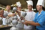 Die Appetithäppchen kamen direkt vom Atomium 