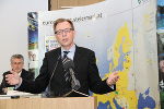 Der Landesrat für Wirtschaft, Europa und Kultur, Christian Buchmann, eröffnete die Konferenz