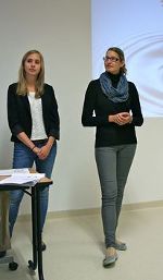 Unsere Europe direct-Vortragenden Iris Gigacher (li.) und Sabrina Sorko (re.)