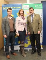Start der Europaakademie mit Boerger, Eibinger, Isak (von links) ©      