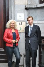 Karin Kadenbach MEP und Lukas Wernert (EK, GD Energie)