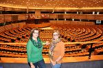 Gerlinde und Eva Fließer im Herzen des Europäischen Parlaments