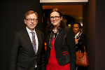 Schon vor der ersten Sitzung der Fachkommission Wirtschaftspolitik traf Landesrat Christian Buchmann mit EU-Handelskommissarin Cecilia Malmström zusammen