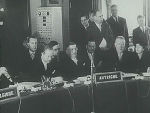 Seit 1956 ist Österreich Europaratsmitglied © Filmarchiv / Austria Wochenschau 18/1956 Seit 1956 ist Österreich Europaratsmitglied