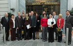 Die hochrangige Delegation polnischer EU-Spezialisten nach einer Präsentation steirischer Projekte in Graz 