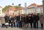 Südosteuropa-Referentin Christa Eisner begleitete die Gruppe durch die Grazer Altstadt