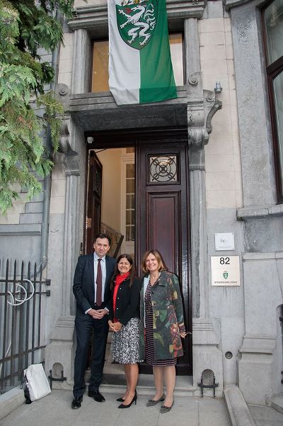 LR Doris Kampus mit Ronald Rödl und Claudia Suppan