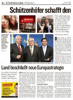 Artikel in der Kleinen Zeitung © Steiermark-Büro