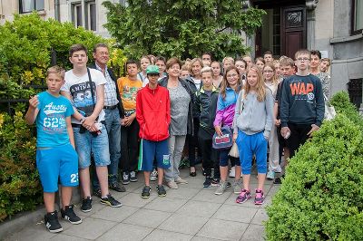 Die Schülerinnen und Schüler der Hauptschule Fohnsdorf