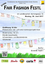 Das Fair Fashion Festl findet am 26. Juni um 16:00 Uhr im Grazer Landhaushof statt