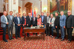 Die steirische Delegation mit den luxemburgischen Parlamentariern. © Chambre des Députés; bei Quellenangabe honorarfrei Die steirische Delegation mit den luxemburgischen Parlamentariern.