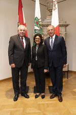 Landeshauptmann Hermann Schützenhöfer empfing die maltesische Botschafterin Natascha Meli Daudey und Honorarkonsul Alois Sundl in der Grazer Burg. © steiermark.at/Streibl; bei Quellenangabe honorarfrei