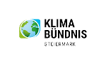 Das ist das Logo vom Klimabündnis Steiermark.