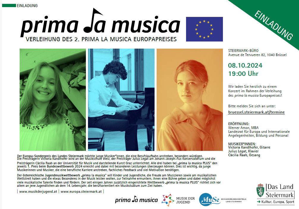 Einladung prima la musica