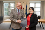 Landeshauptmann Mario Kunasek und Landeshauptmann-Stellvertreterin Manuela Khom © Land Steiermark/Resch
